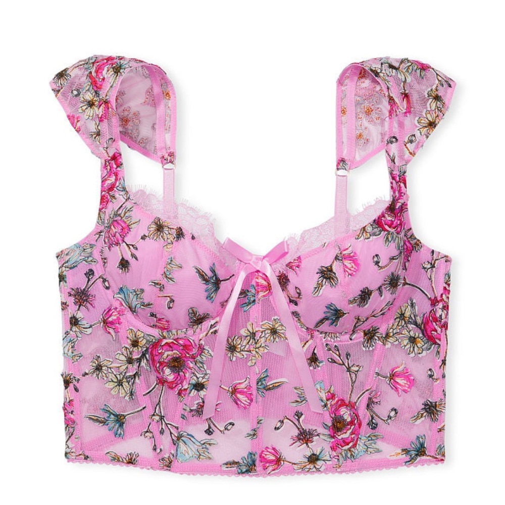 Pink Floral Victoria Secret Corset.
